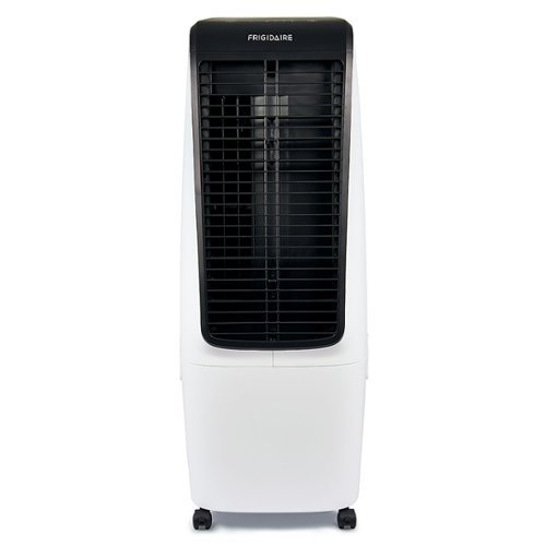 NewAir - Frigidaire 2-in-1 Evaporative Air Cooler and Fan, 350 sq. ft. with 4 Fan Speeds and Large Detachable 5 Gallon Water Tank - White