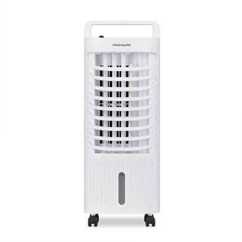 NewAir - Frigidaire 2-in-1 Personal Evaporative Air Cooler and Fan, 175 CFM’s with 3 Fan Speeds & Removable Water Tank - White-Front_Standard 