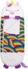 Happy Nappers - Arianna The Unicorn Pillow and Sleeping Bag - White/Purple/Rainbow-Front_Standard 