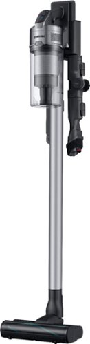  Samsung - Jet™ 75 Complete Cordless Stick Vacuum with Long-Lasting Battery - ChroMetal with Teal Silver Filter