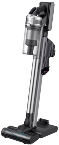  Samsung - Jet™ 90 Complete Cordless Stick Vacuum with Dual Charging Station - ChroMetal with Silver Filter
