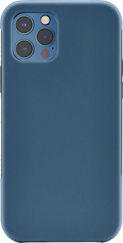 Platinum™ - Dual-Layer Protective Phone Case for iPhone® 12 and iPhone® 12 Pro - Navy Blue