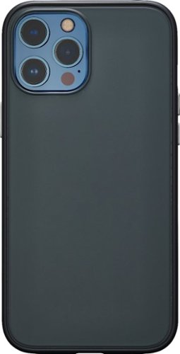 Insignia™ - Hard-Shell Phone Case for iPhone® 12 Pro Max - Smokey/Gray
