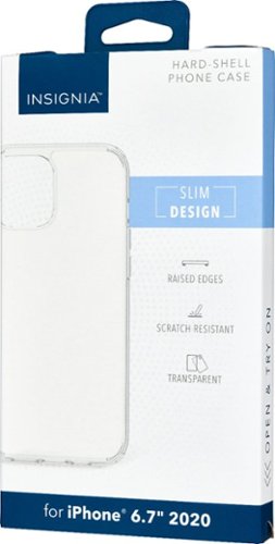 Insignia™ Hard-Shell Phone Case for iPhone 12 Pro Max - Clear HOW TO BUY