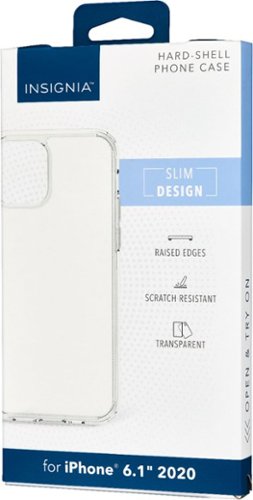 Insignia™ Hard-Shell Phone Case for iPhone 12 and iPhone 12 Pro - Clear HOW TO BUY