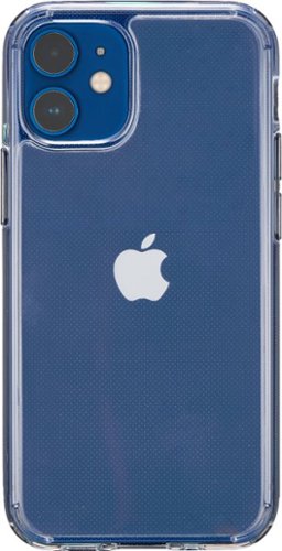 Insignia™ - Hard-Shell Phone Case for iPhone® 12 mini - Clear