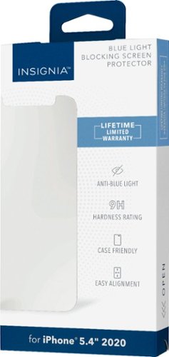 Insignia™ Blue Light Blocking Tempered Glass Screen Protector for iPhone 12 mini - Clear BUY IN EUROPE
