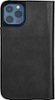 Platinum™ - Genuine Leather Wallet Folio for iPhone® 12 and iPhone® 12 Pro - Black-Front_Standard