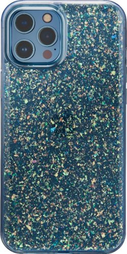 Platinum™ - Hard-Shell Case for Apple iPhone® 12 Pro Max - Clear/Glitter
