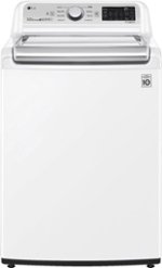 LG - 4.8 Cu. Ft. High-Efficiency Top Load Washer with 4-Way Agitator and TurboWash 3D - White - Front_Standard