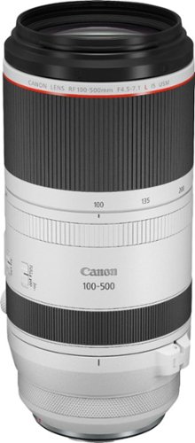 Image of Canon - RF 100-500mm f/4.5-7.1 L IS USM Telephoto Zoom Lens - White