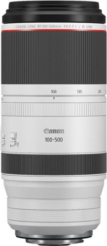 Canon RF100-500mm F4.5-7.1 L IS USM Telephoto Zoom Lens for EOS R-Series Cameras - White WORLDWIDE DELIVERY