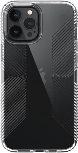  Speck - Presidio Perfect-Clear Grip Case for Apple® iPhone® 12 Pro Max - Clear