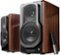 Edifier - S2000MKIII Powered Bluetooth Bookshelf, Computer - 130W Line-in Optical Input - Tri-Amped Studio Monitor 2.0 Speakers - Wood/Black-Front_Standard