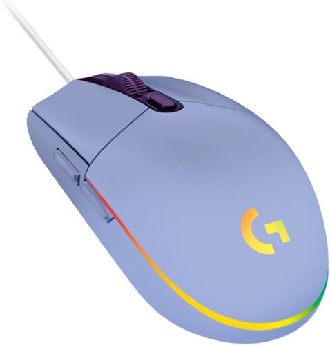 Logitech - G203 LIGHTSYNC Wired Optical Gaming Mouse with 8,000 DPI sensor - Lilac