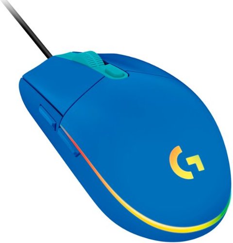 Logitech - G203 LIGHTSYNC Wired Optical Gaming Mouse with 8,000 DPI sensor - Blue