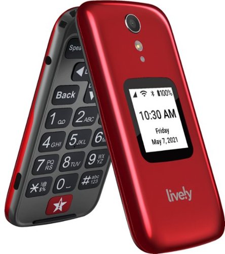 Lively® Lively - Jitterbug Flip2 Cell Phone for Seniors - Red WORLDWIDE DELIVERY