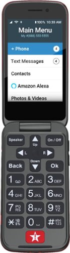 Lively® Lively - Jitterbug Flip2 Cell Phone for Seniors - Red GLOBAL SHIPPING