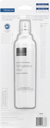 Insignia™ - NSF 42/53 Water Filter Replacement for Select LG and Kenmore Refrigerators - White-Alt_View_Standard_15 