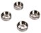 JennAir - Set of 4 Control Knob Bezels for Range Surface/Grille - Silver-Front_Standard