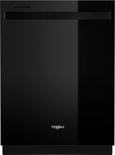 Whirlpool - 24" Top Control Built-In Dishwasher with Stainless Steel Tub, Large Capacity, 3rd Rack, 47 dBA - Black