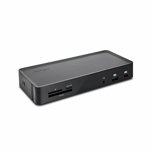 Kensington - SD4900P USB-C and USB 3.0 10Gbps Triple 4K Hybrid Dock - 135W adapter - DP & HDMI - Win/Mac/Chrome - Black