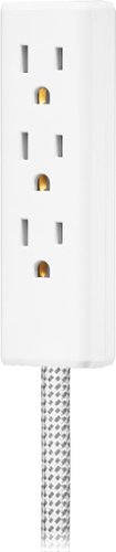 Insignia™ 12' 3-Outlet Extension Cable - White GLOBAL SHIPPING