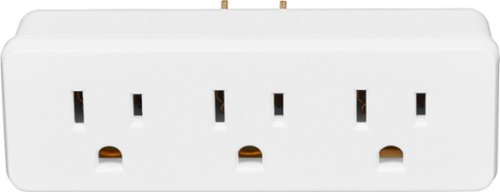 Insignia™ 3-Plug Outlet Extender - White WORLDWIDE DELIVERY