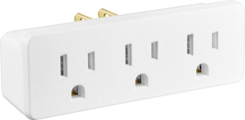 Insignia™ 3-Plug Outlet Extender - White GLOBAL SHIPPING