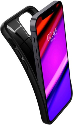 Spigen Core Armor Case for Apple iPhone 12/12 Pro - BLACK SHOP ONLINE