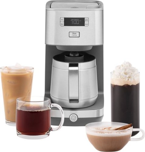  GE - Classic Drip 10-Cup Coffee Maker - Stainless Steel