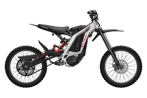 Segway - Dirt eBike x160 w/40.4 mi Max Operating Range & 31.1 mph Max Speed - Silver-Front_Standard 