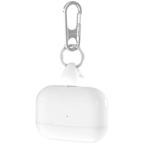 JURA Carabiner with Anchor for Apple AirPods, AirPods Pro, and AirPods 2nd and 3rd Generation (Lighting Charging Case) - Silver GLOBAL SHIPPING