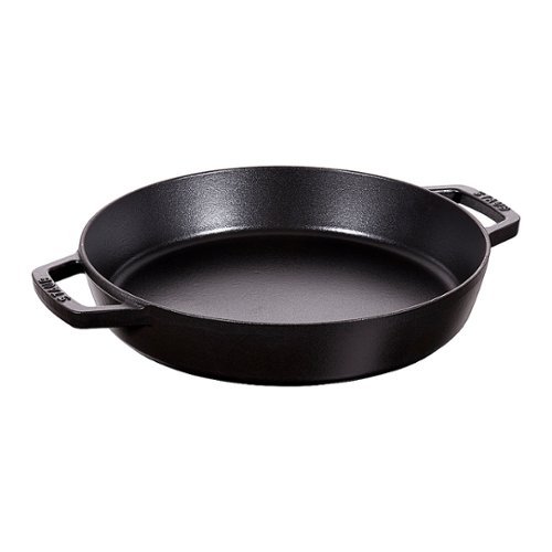 Staub - Cast Iron 13-inch Double Handle Fry Pan - Black Matte