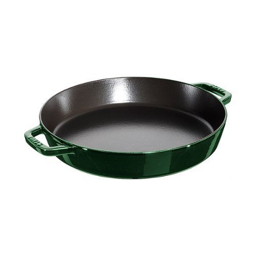 Staub - Cast Iron 13-inch Double Handle Fry Pan - Basil-Angle_Standard 