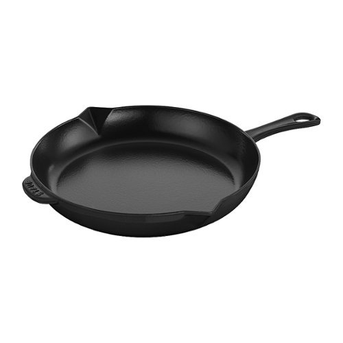 Staub - Cast Iron 12-inch Fry Pan - Black Matte-Angle_Standard 