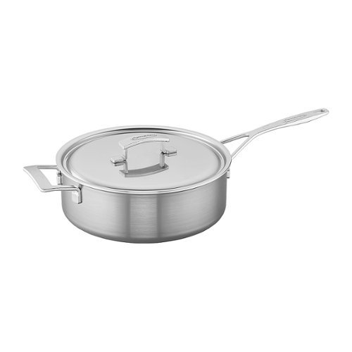 Demeyere - Industry 5-Ply 6.5-qt Stainless Steel Saute Pan - Silver-Angle_Standard 