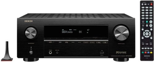  Denon - AVR-X2700H (95W X 7) 7.2-Ch. with HEOS and Dolby Atmos 8K Ultra HD HDR Compatible AV Home Theater Receiver with Alexa - Black