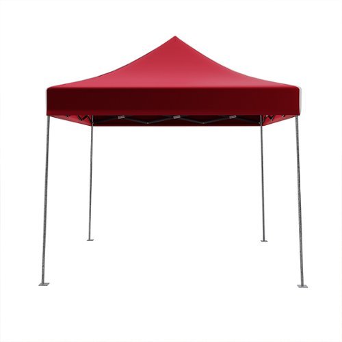 Wakeman - Canopy Tent Outdoor Party Shade, Instant Set Up and Easy Storage Spacious Summer Cover 10x10 - Red-Alt_View_Standard_15 