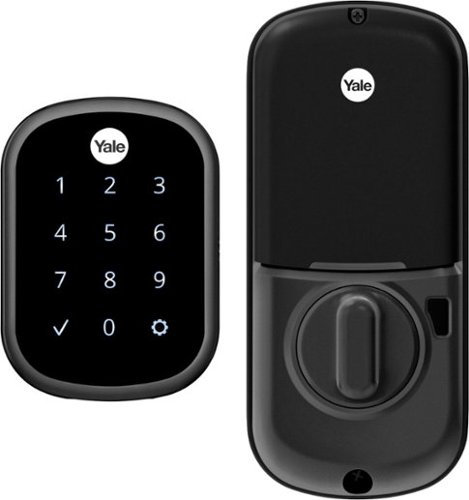 Yale - Assure Smart Lock Wi-Fi Replacement Deadbolt with App/Keypad/Key Access - Black Suede