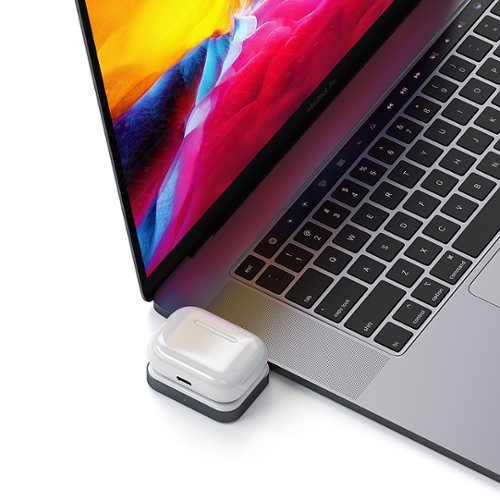 Satechi USB-C Wireless Charging Dock for AirPods - Gray/White WORLDWIDE DELIVERY