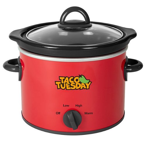  Taco Tuesday - TTRDP2RD 2-Qt. Fiesta Slow Cooker - Red