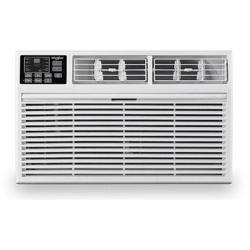 Whirlpool - 14,000 BTU 230V Through-the-Wall Air Conditioner with 10,600 BTU Supplemental Heating - White