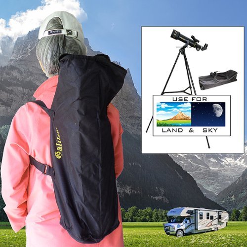 Galileo - 360mm x 60mm Refractor Telescope with Back Pack Case and Smart Phone Adapter - Black-Alt_View_Standard_13 