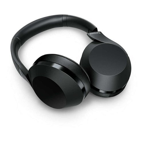 Philips - Wireless Over-the-Ear Headphones - Black