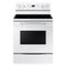 Samsung - 5.9 Cu. Ft. Freestanding Electric Convection Range with Self-Steam Cleaning - White-Front_Standard