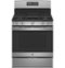 GE - 5.0 Cu. Ft. Freestanding Gas Range with Self-cleaning and Power Boil Burner - Stainless Steel-Front_Standard