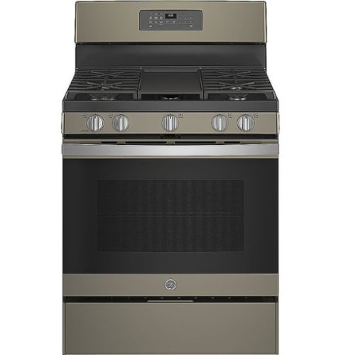 GE - 5.0 Cu. Ft. Freestanding Gas Range with Self-cleaning and Power Boil Burner-Front_Standard 