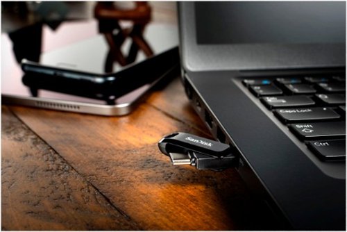 SanDisk Ultra Dual Drive Go 64GB USB Type-A/USB Type-C Flash Drive - Black BUY IN EUROPE