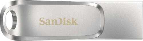 SanDisk - Ultra Dual Drive Luxe 64GB USB 3.1, USB Type-C Flash Drive - Silver